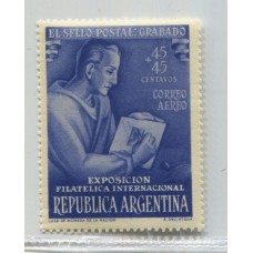 ARGENTINA 1950 GJ 988a ESTAMPILLA NUEVA MINT VAREIDAD U$ 20